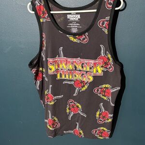 MAD Engine Black Stranger Things All over Print Tank Top